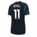 Manchester City Jeremy Doku #11 Tredje matchtröja Dam 2023-24 Kortärmad Billigt